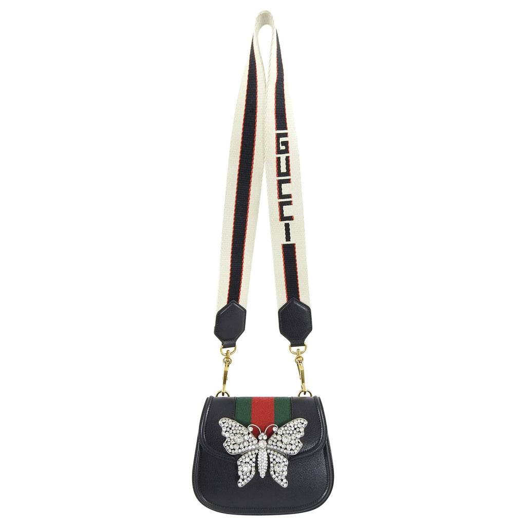 Gucci Linea Totem Small Crystal Rhinestone Crossbody Bag