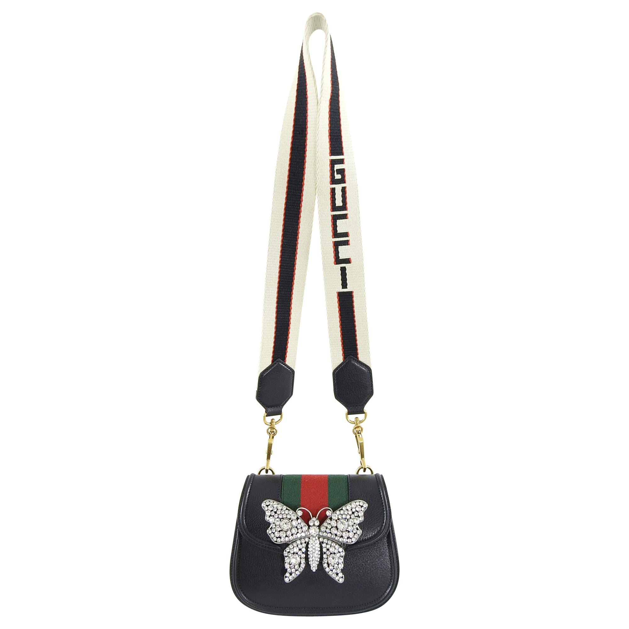 Gucci Linea Totem Small Crystal Rhinestone Crossbody Bag