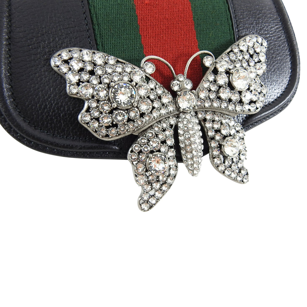 Gucci Linea Totem Small Crystal Rhinestone Crossbody Bag