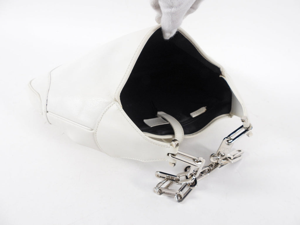 Gucci Tom Ford Era White Leather Jackie O Hobo Bag