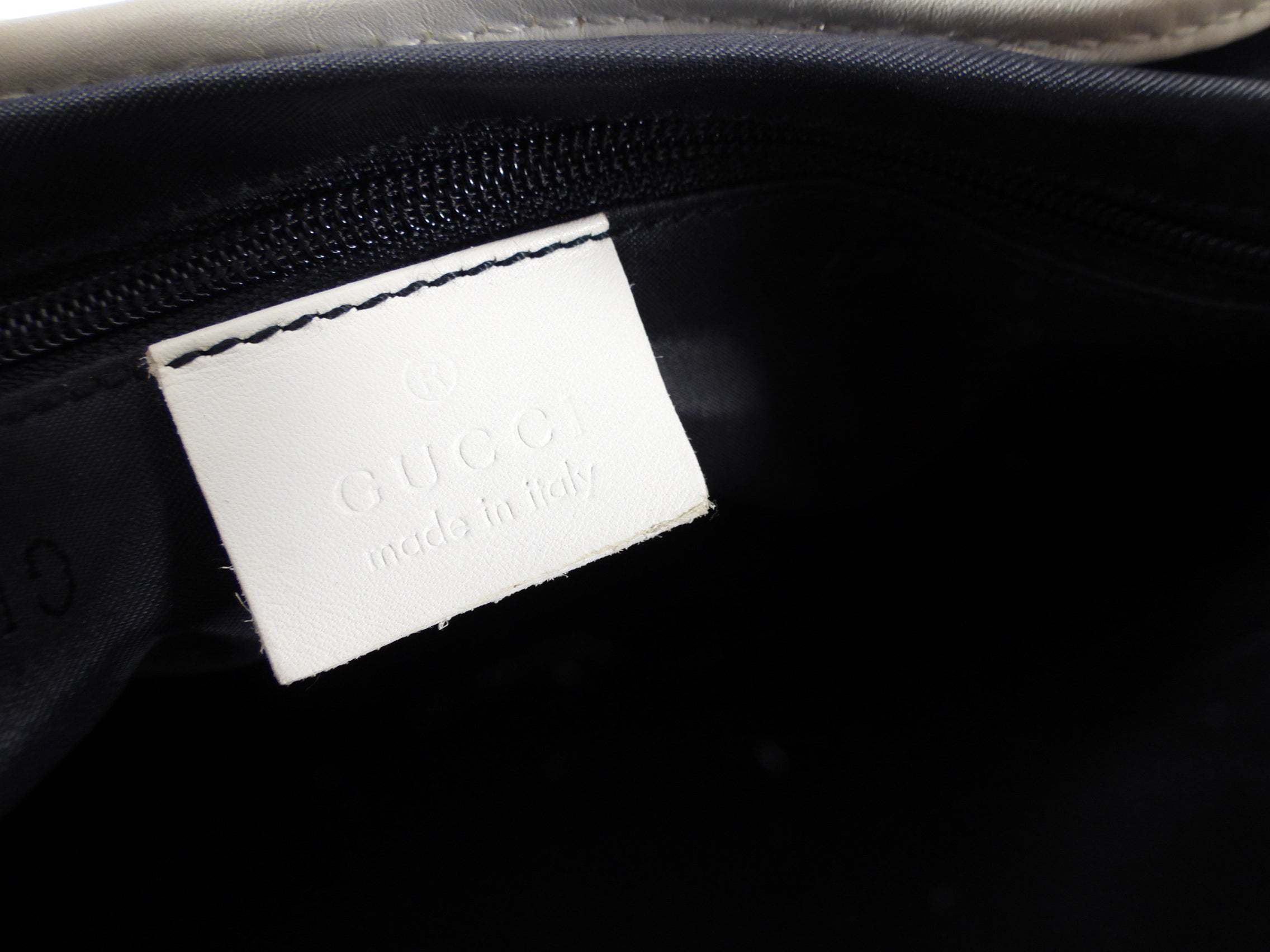 Gucci Tom Ford Era White Leather Jackie O Hobo Bag