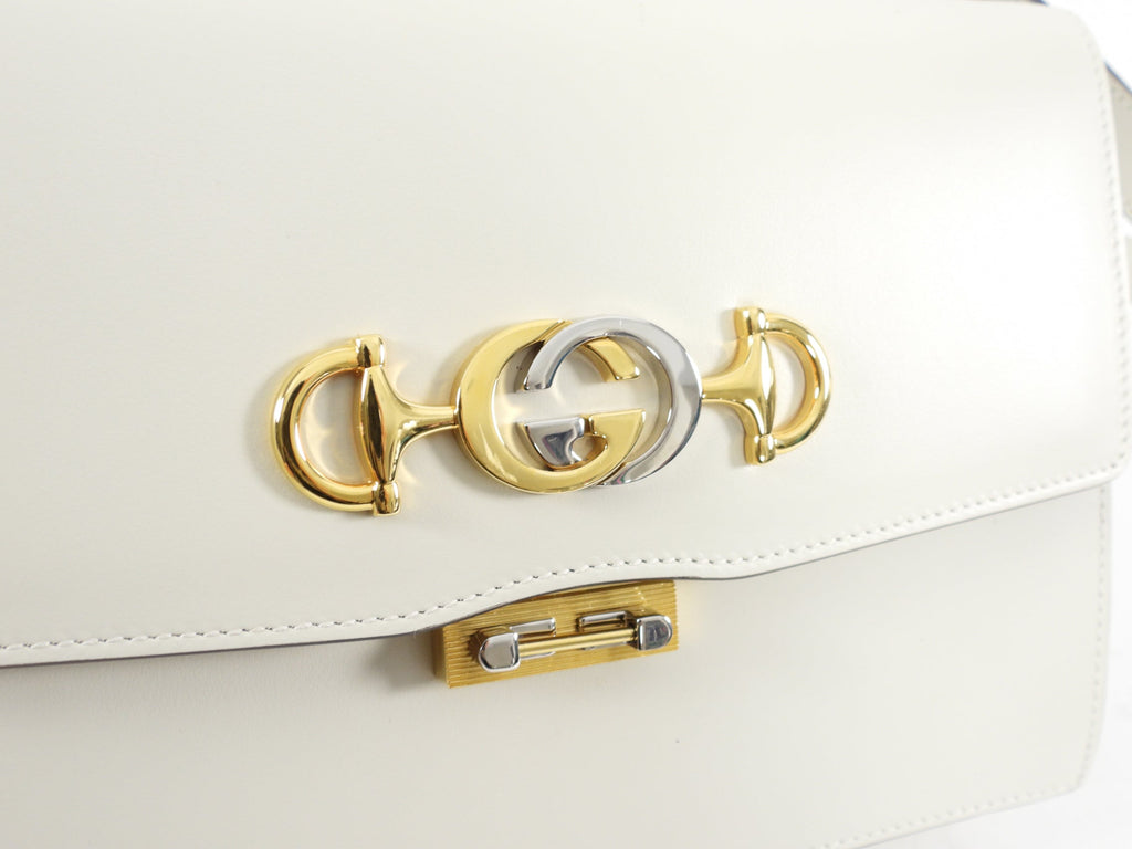 Gucci Zumi Ivory Small Flap Shoulder Bag