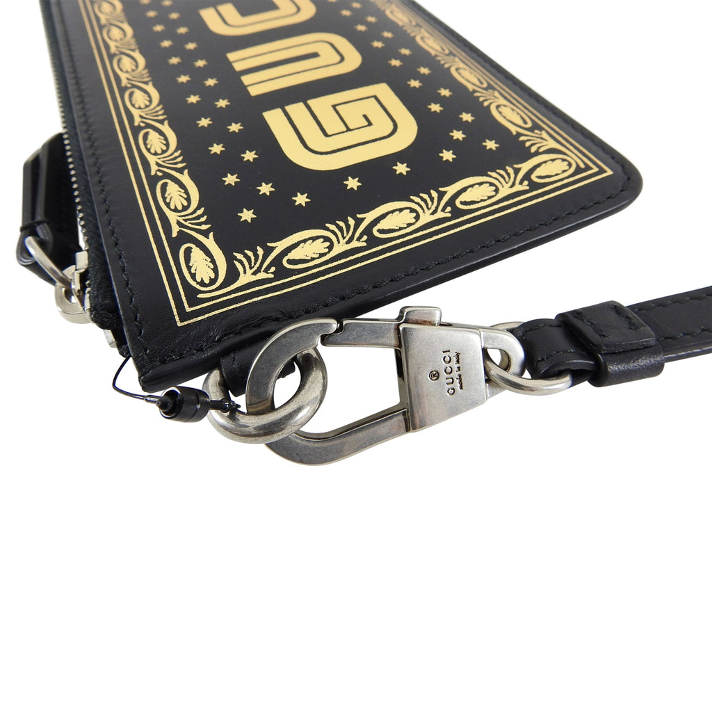 Gucci Spring 2018 Guccy Moon and Stars Small Wristlet Bag