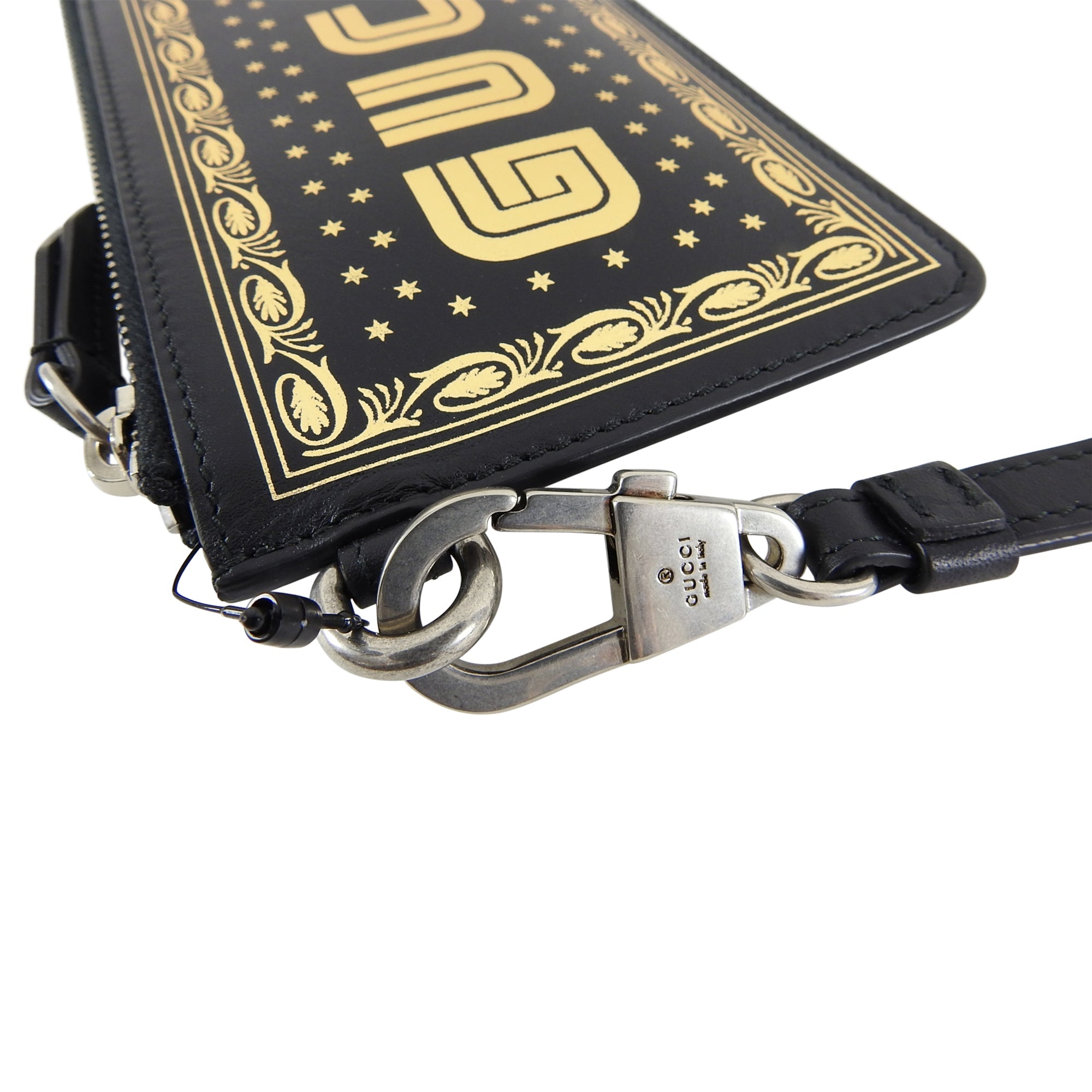 Gucci Spring 2018 Guccy Moon and Stars Small Wristlet Bag