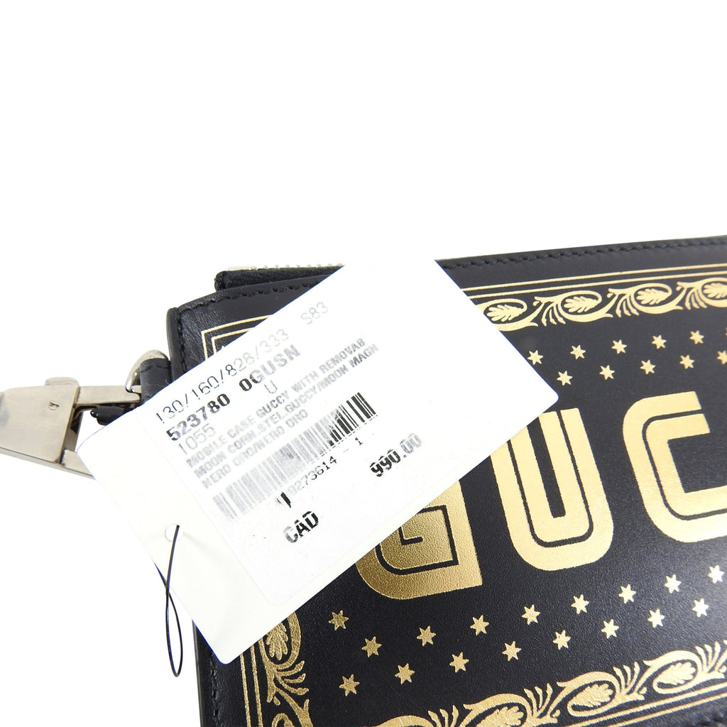 Gucci Spring 2018 Guccy Moon and Stars Small Wristlet Bag