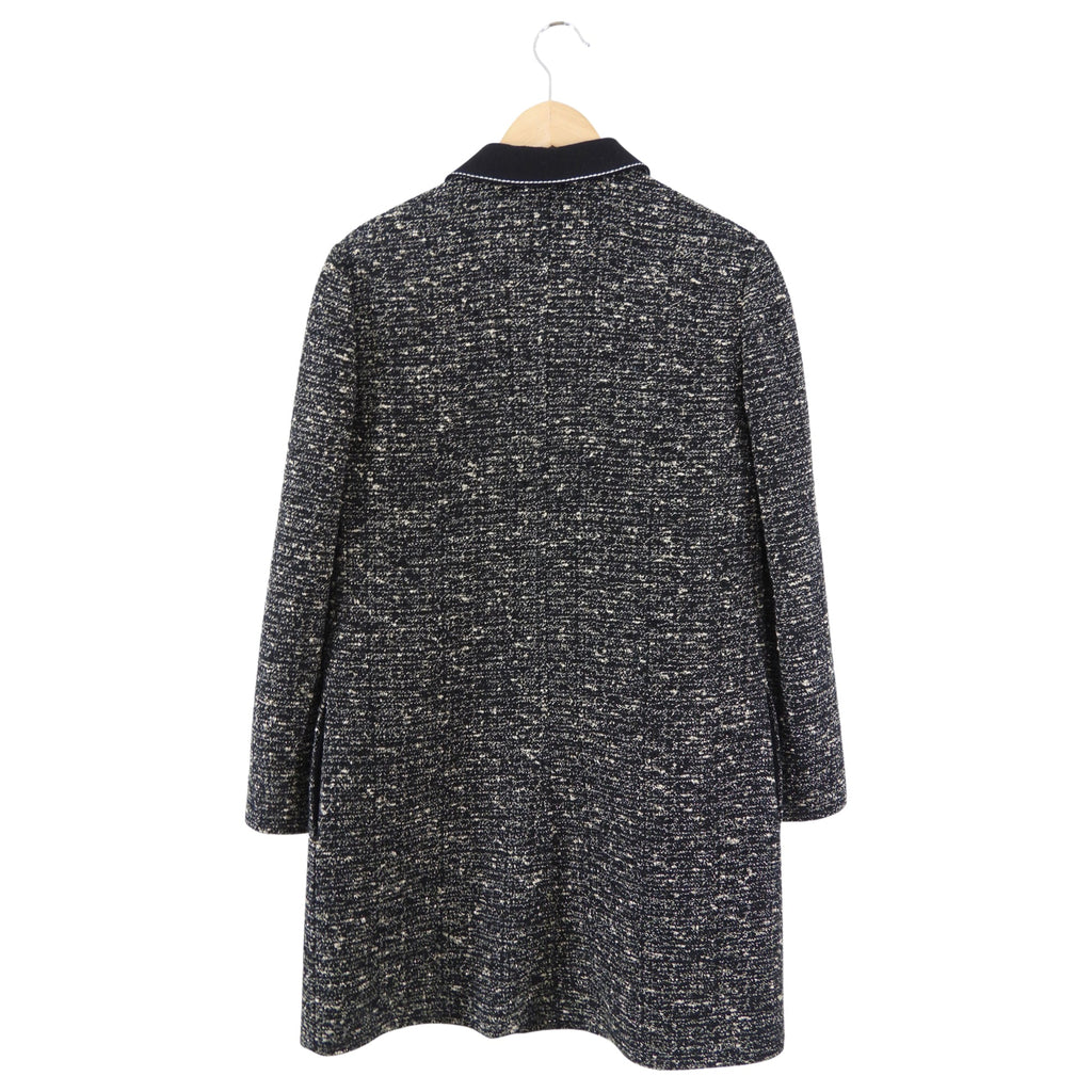 Giambattista Valli Black and Gold Tweed Shirt Dress - IT42 / 6