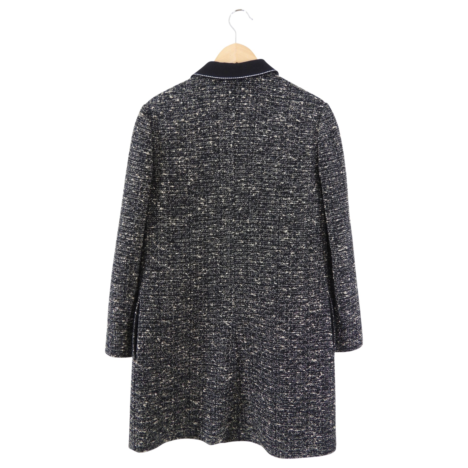 Giambattista Valli Black and Gold Tweed Shirt Dress - IT42 / 6