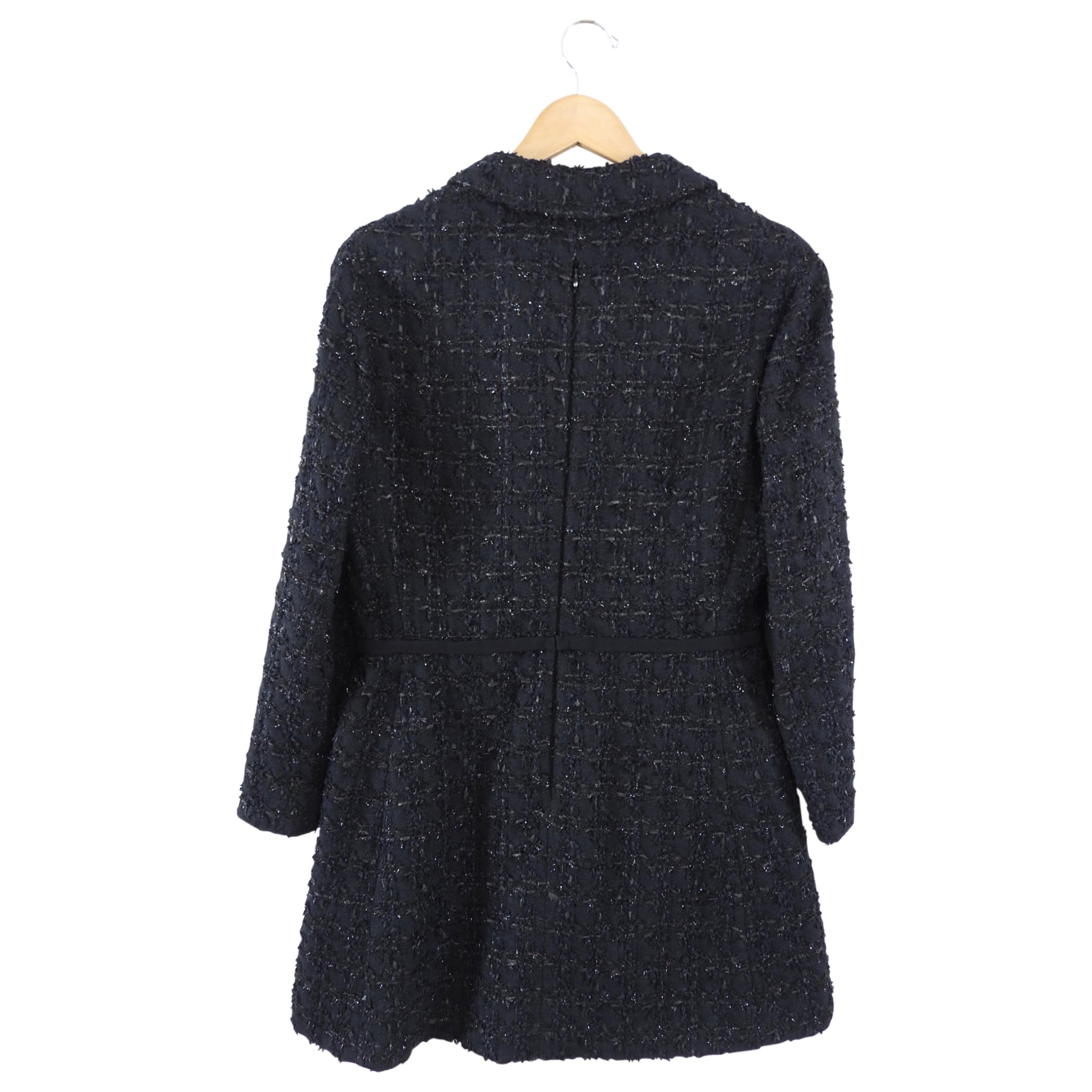 Giambattista Valli Black Shimmer Tweed Dress - IT44 / 8