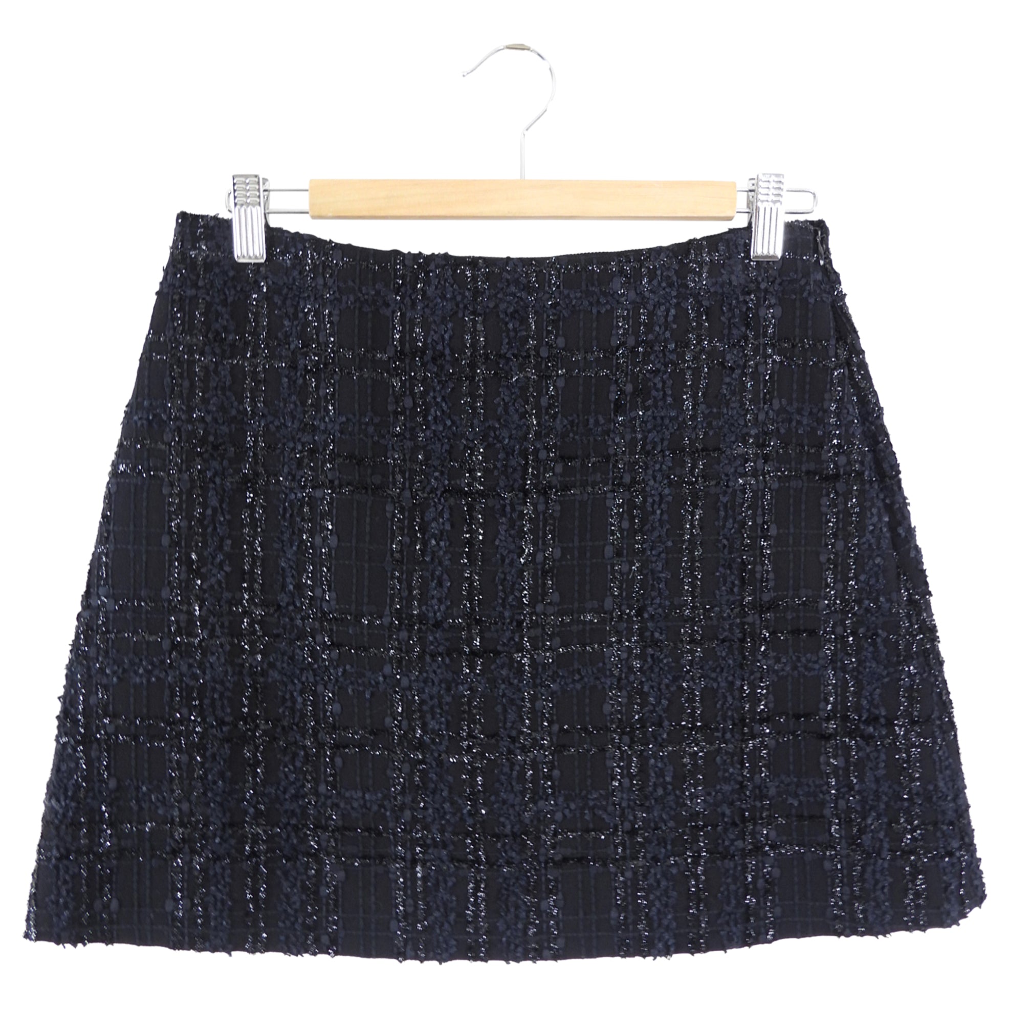 Giambattista Valli Black Shimmer Tweed Mini Skirt - IT44 / 8