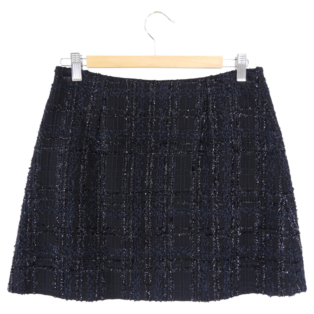 Giambattista Valli Black Shimmer Tweed Mini Skirt - IT44 / 8