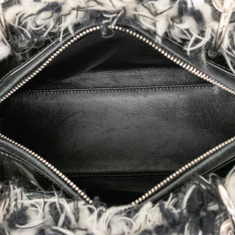 Dior Lady Dior Cannage Tweed Leather 2way Bag