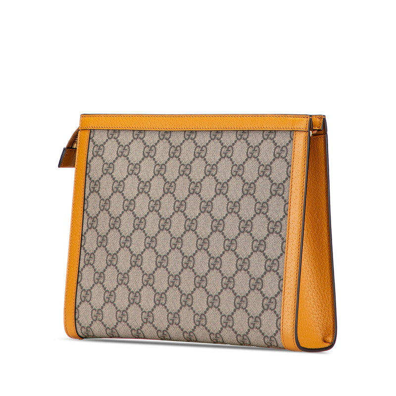 Gucci EXO KAI GG Supreme Teddy Bear PVC Clutch Limited