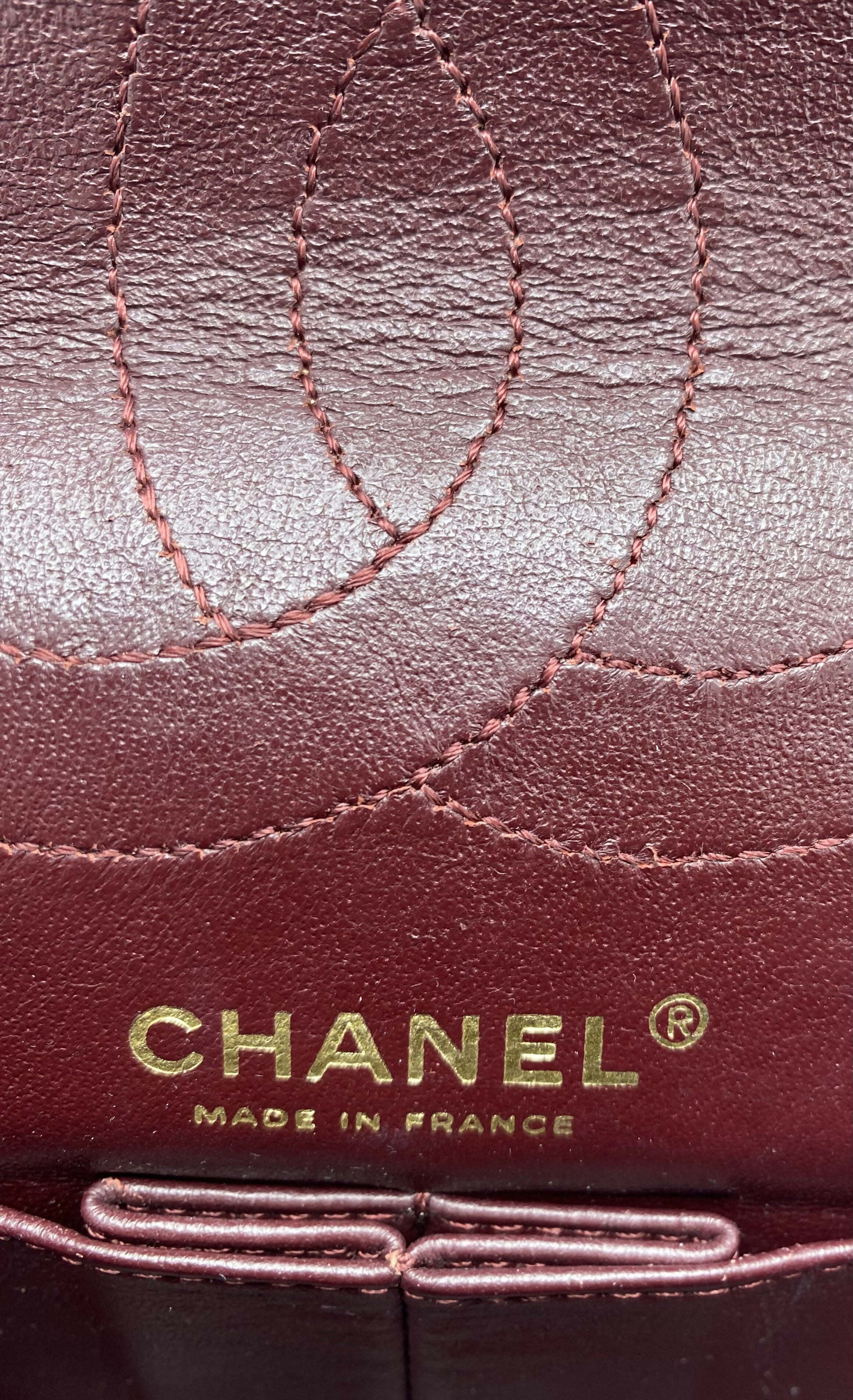 Chanel Black Quilted Aged Calfskin 2.55 Reissue 225 Small Double Flap Bag Gold Hardware