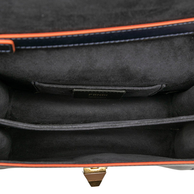 Fendi Kan I Leather Shoulder Bag