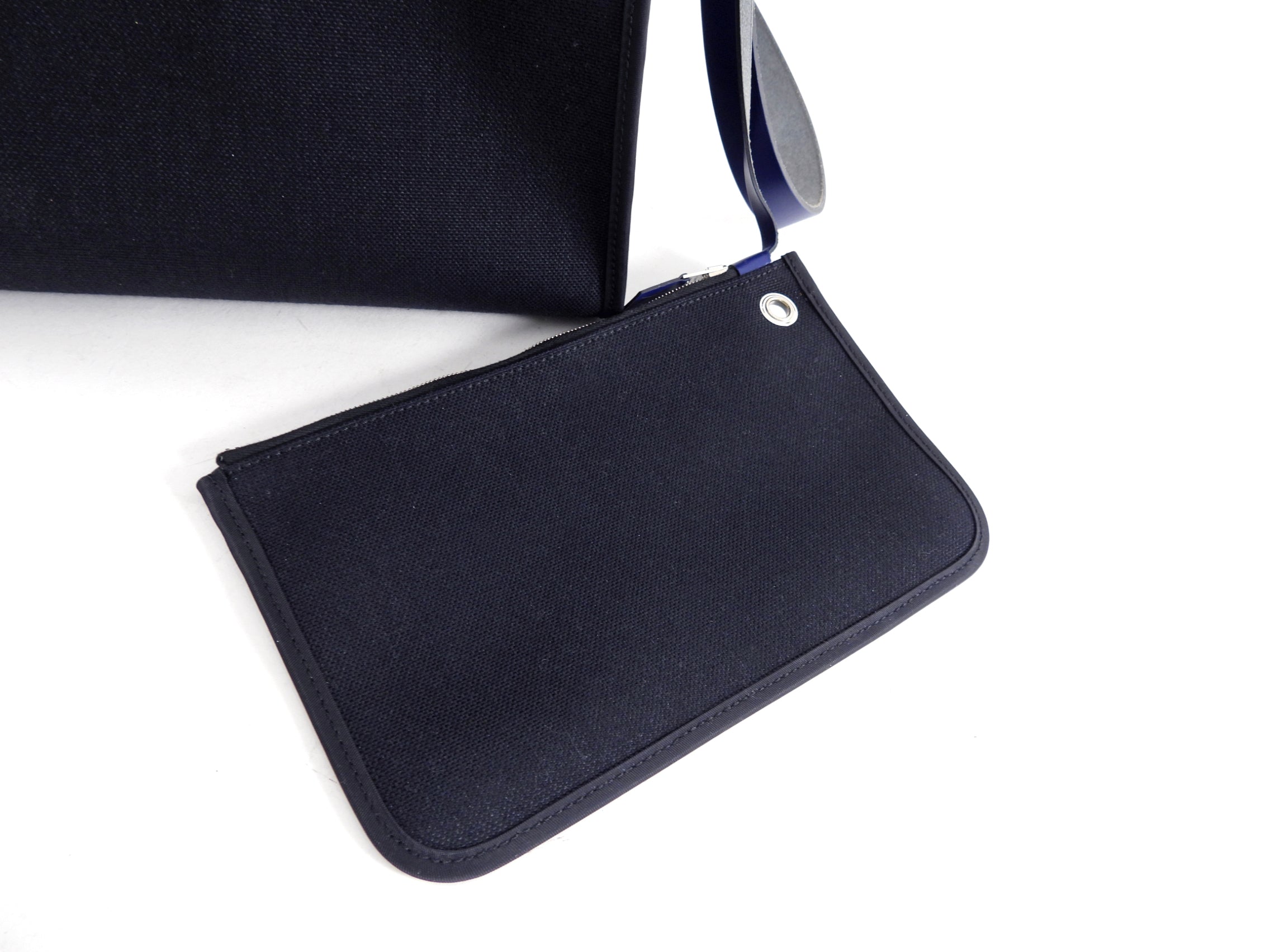 Hermes Blue and Black Herbag Zip 31