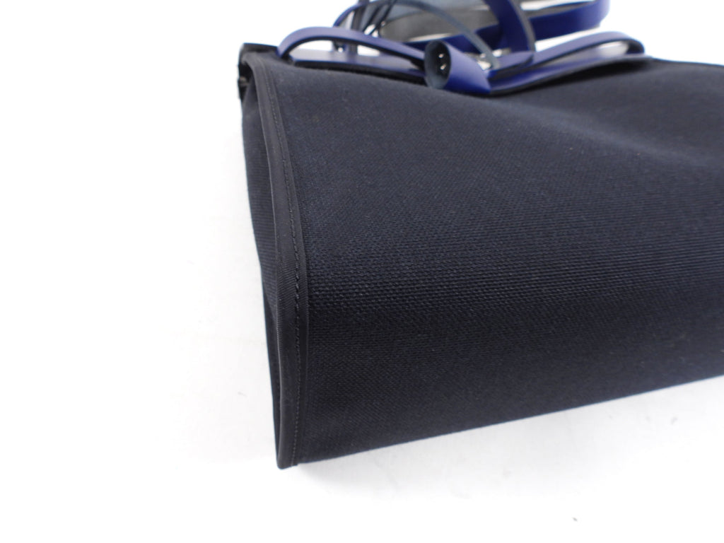 Hermes Blue and Black Herbag Zip 31