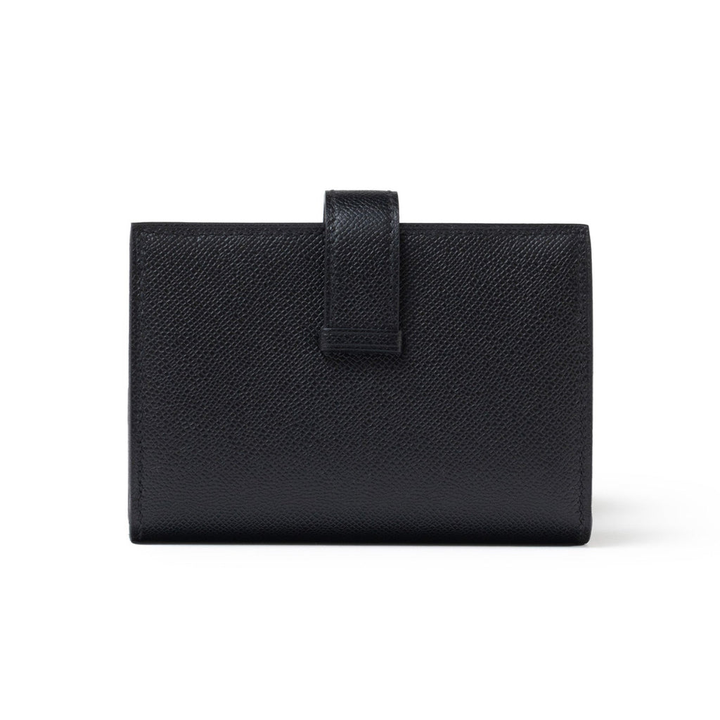 Hermès Bearn Mini Wallet Monochrome Madame So Black