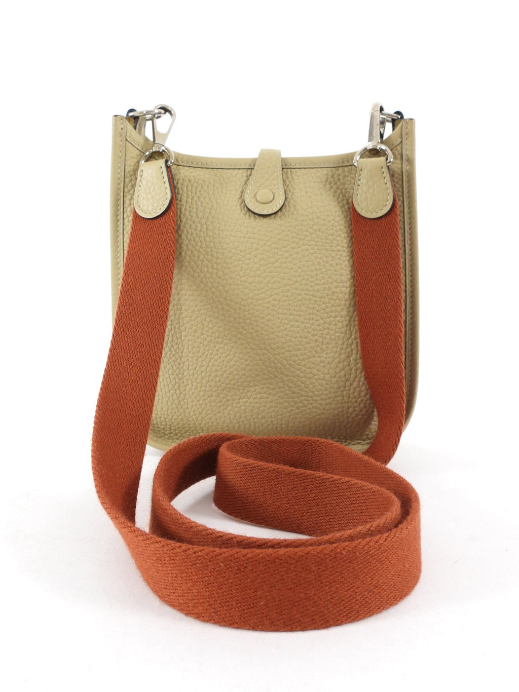 Hermes Evelyne TPM Trench / Cuivre Taurillon Clemence  Leather Crossbody Bag