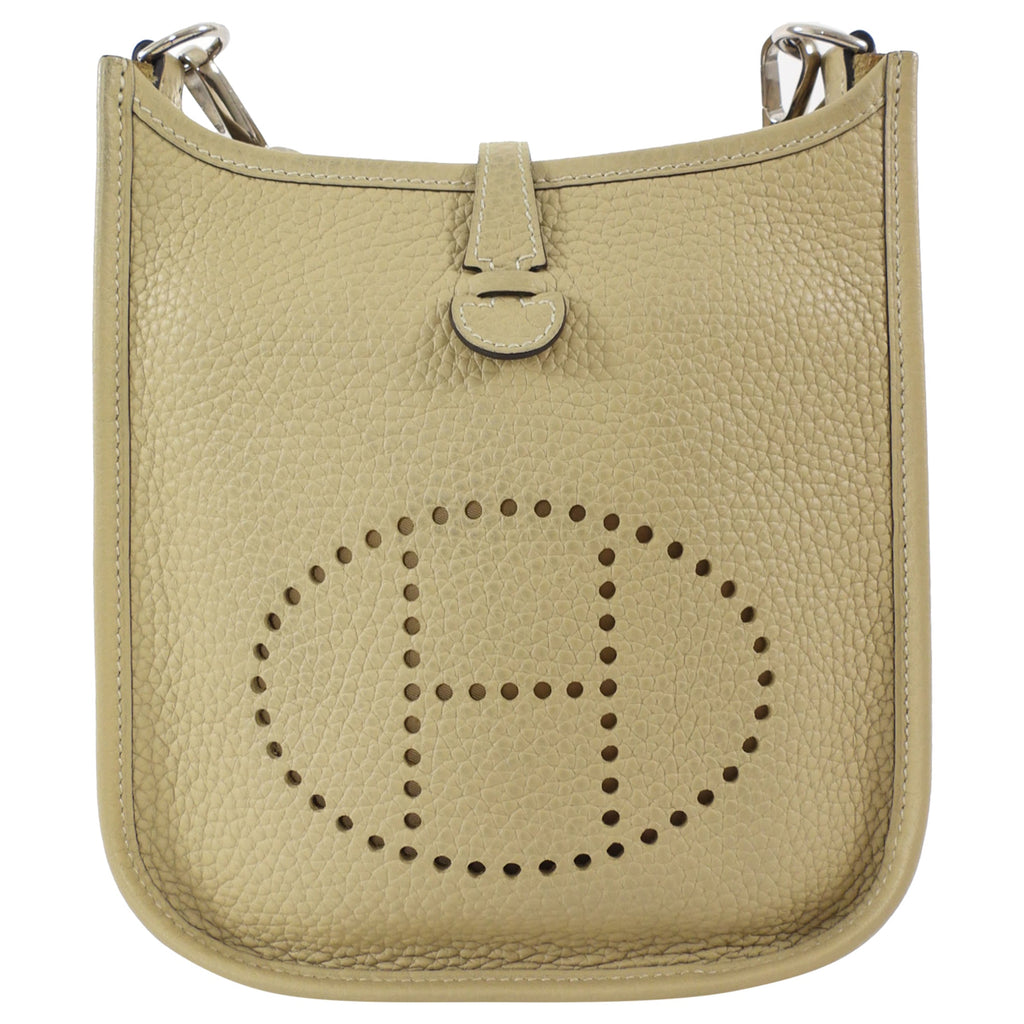 Hermes Evelyne TPM Trench / Cuivre Taurillon Clemence  Leather Crossbody Bag