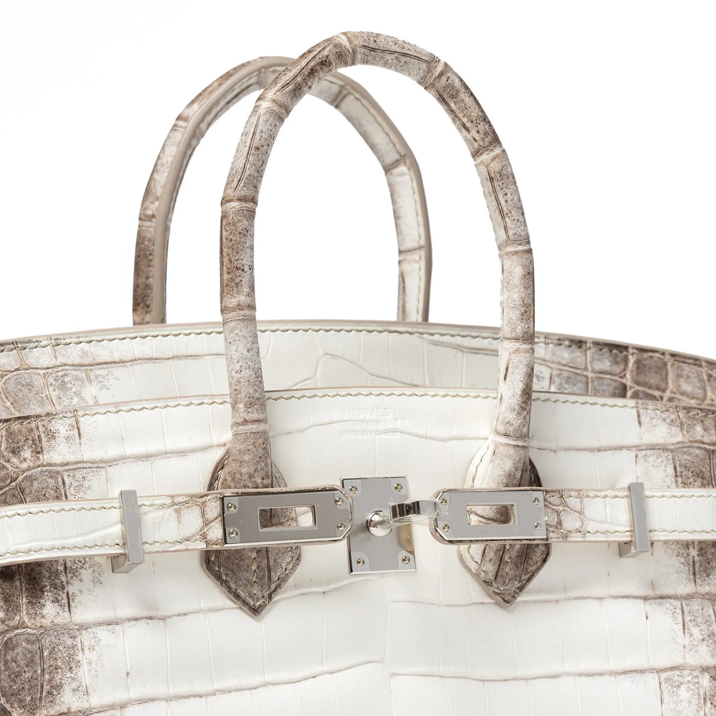 Hermès Birkin 25 Blanc Himalaya Matte Niloticus Crocodile Palladium Hardware
