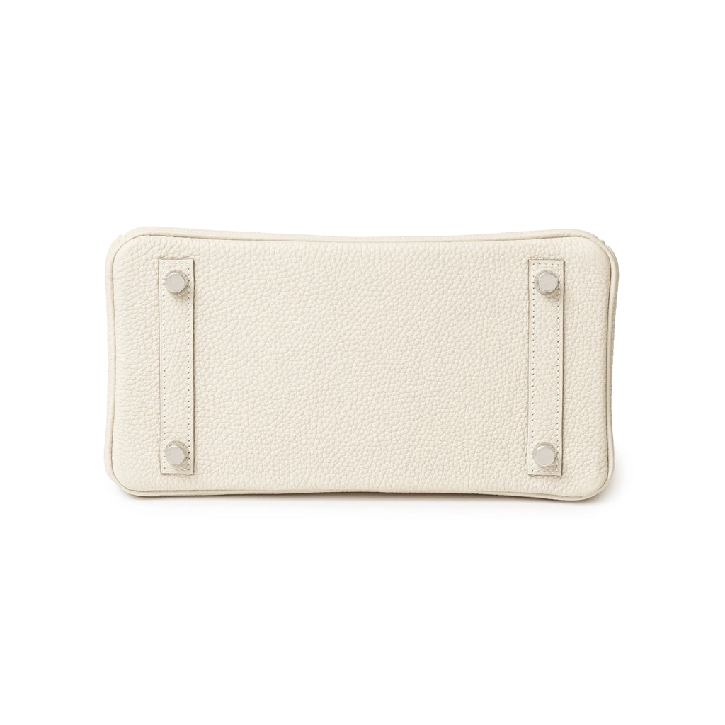 Hermès Birkin 25 Craie Togo Palladium Hardware