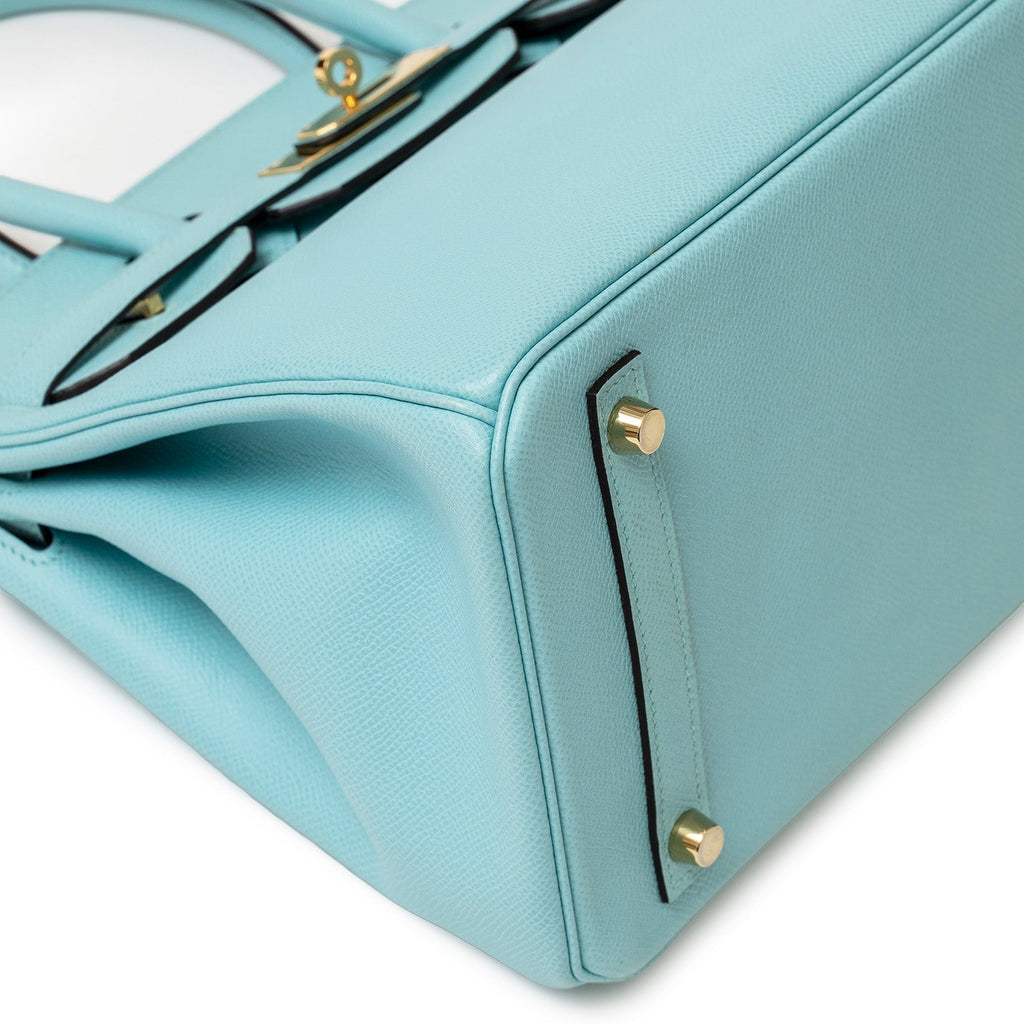 Hermès Birkin 30 Blue Atoll Epsom Gold Hardware