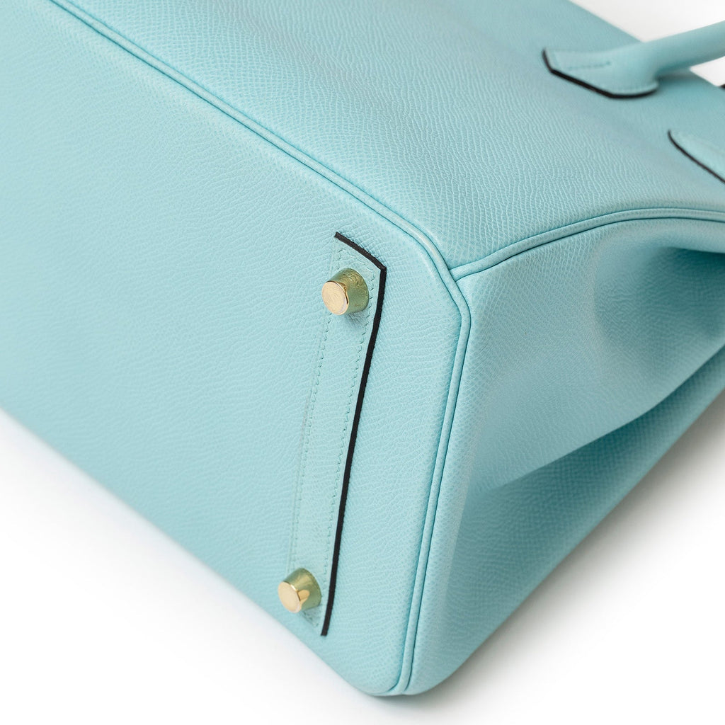 Hermès Birkin 30 Blue Atoll Epsom Gold Hardware