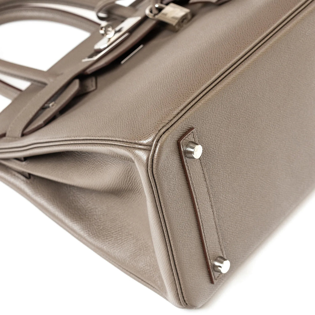 Hermès Birkin 30 Etain Epsom Palladium Hardware