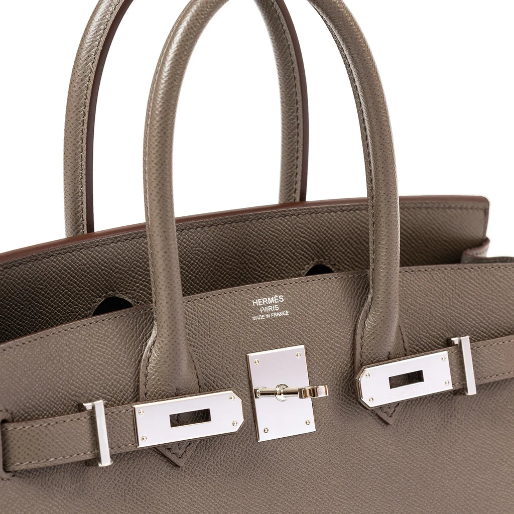 Hermès Birkin 30 Etain Epsom Palladium Hardware