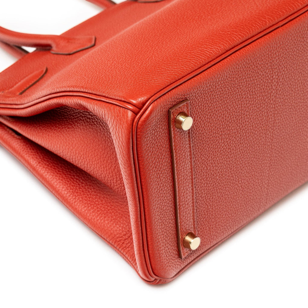Hermès Birkin 30 Rouge Togo Gold Hardware