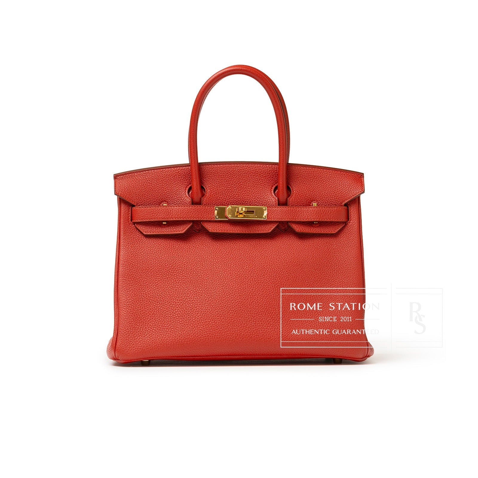 Hermès Birkin 30 Rouge Togo Gold Hardware