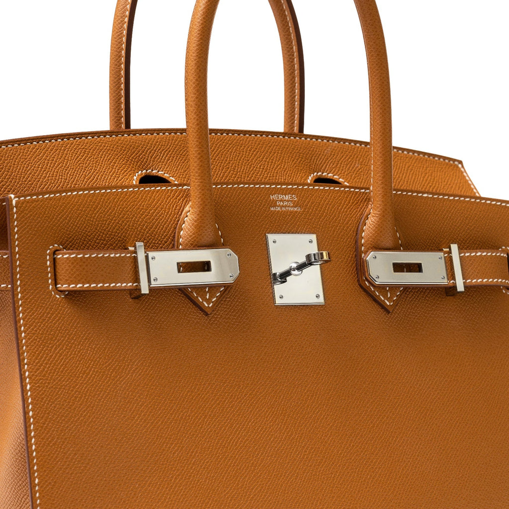 Hermès Birkin 30 Sellier Gold Epsom Palladium Hardware