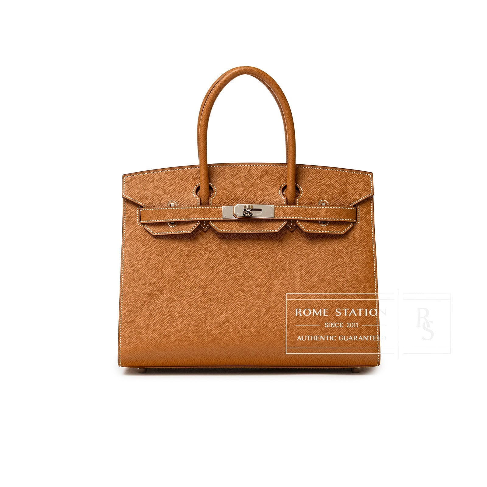 Hermès Birkin 30 Sellier Gold Epsom Palladium Hardware