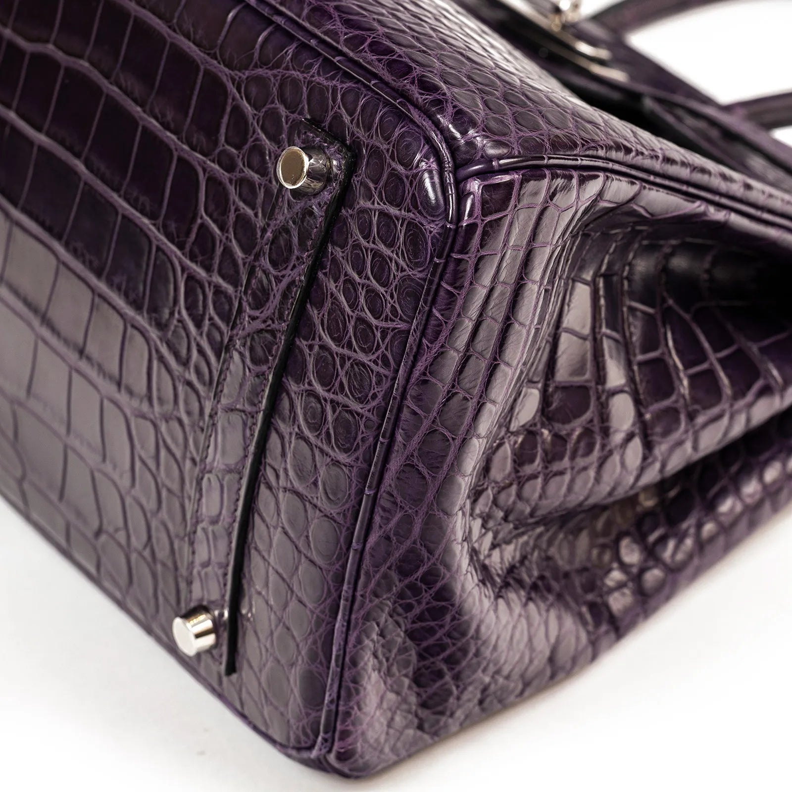 Hermès Birkin 35 Amethyste Matte Alligator Palladium Hardware