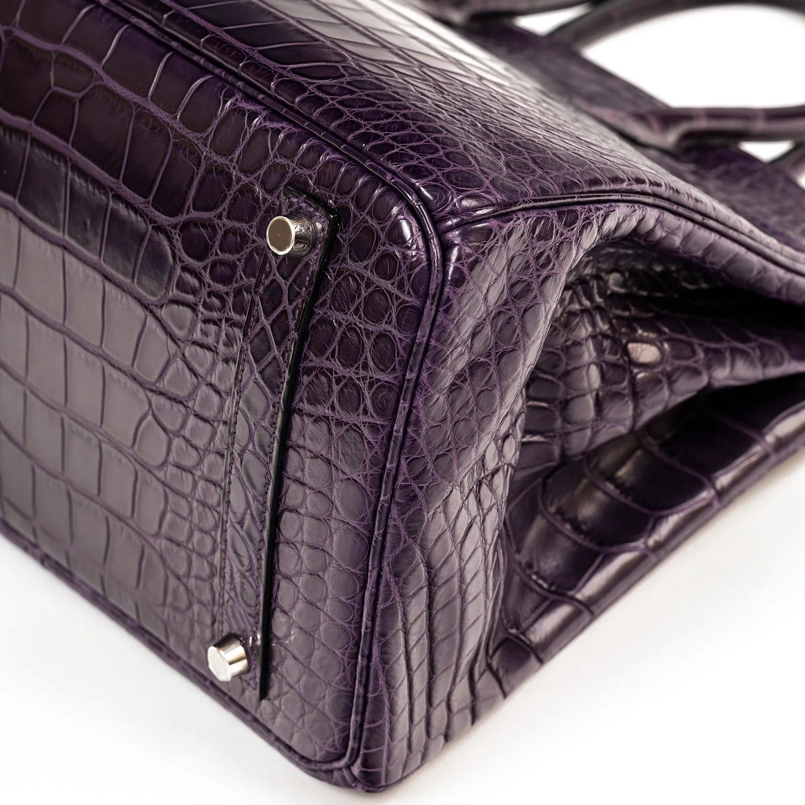 Hermès Birkin 35 Amethyste Matte Alligator Palladium Hardware