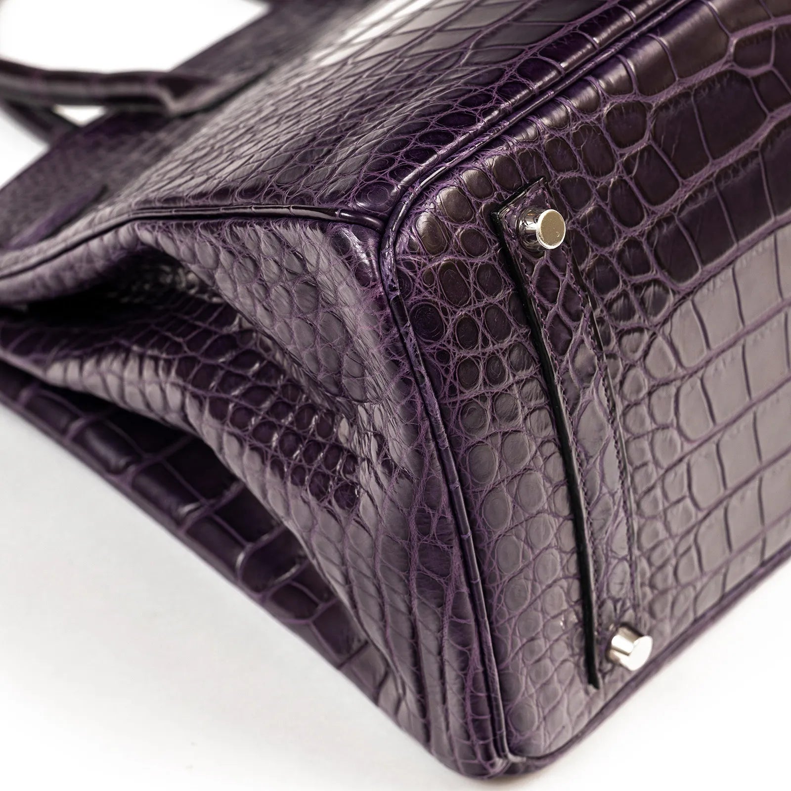 Hermès Birkin 35 Amethyste Matte Alligator Palladium Hardware