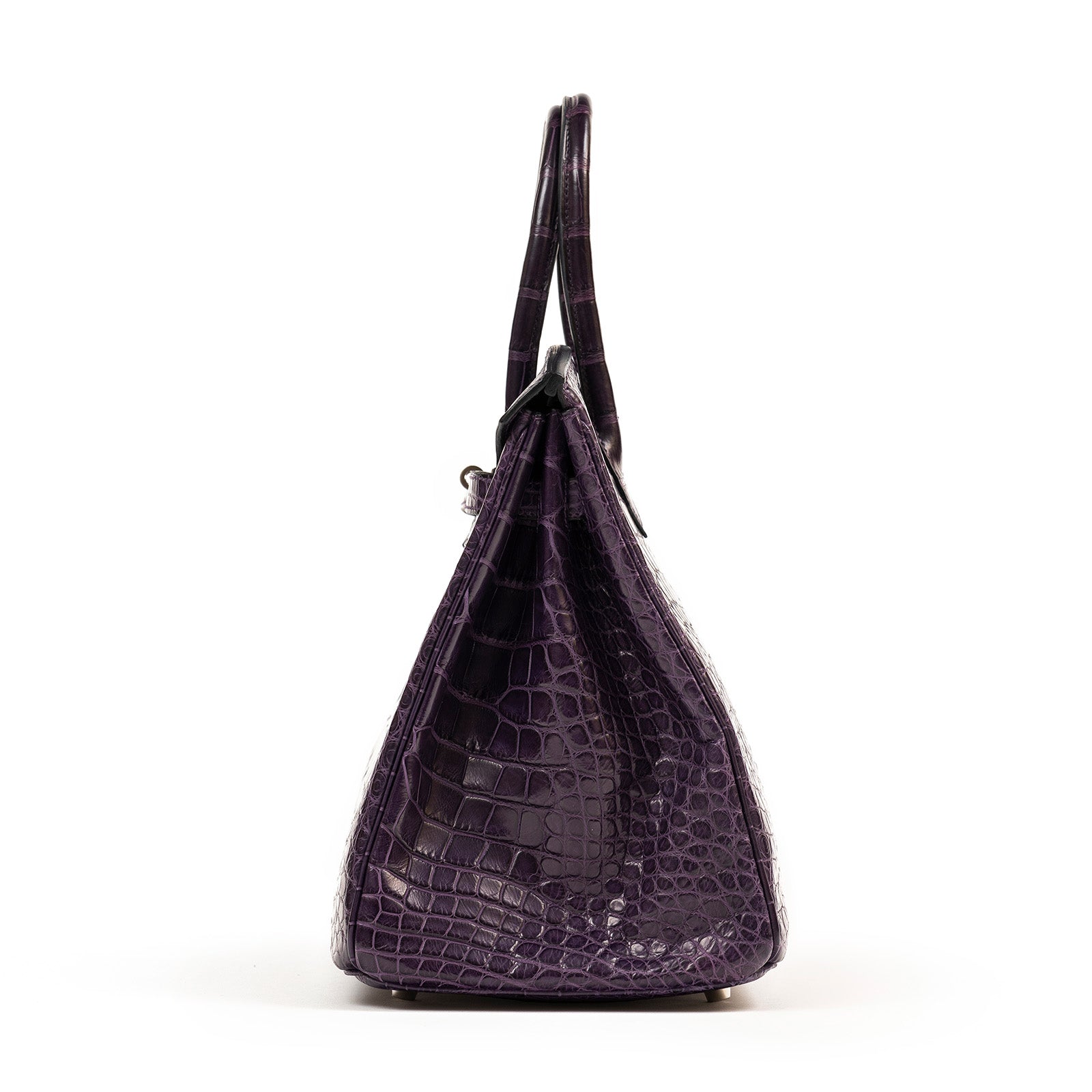 Hermès Birkin 35 Amethyste Matte Alligator Palladium Hardware
