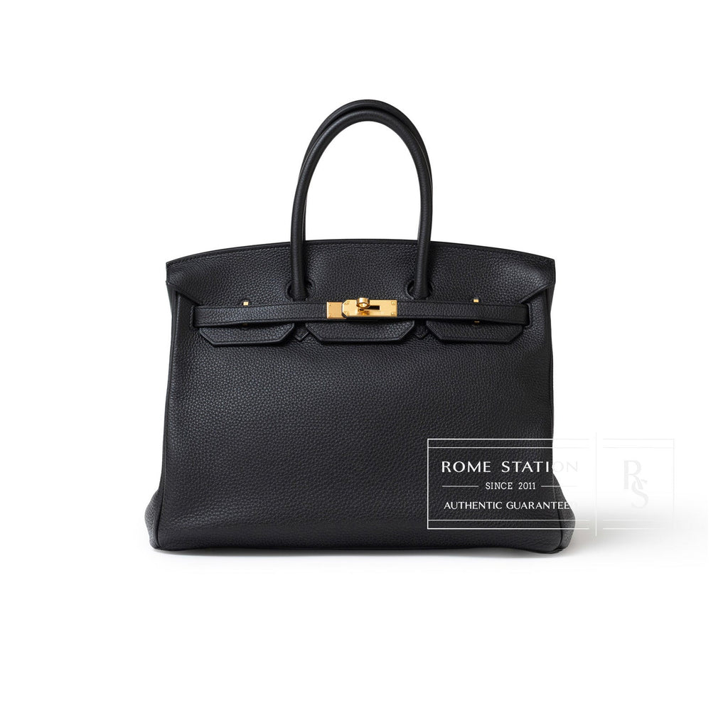 Hermès Birkin 35 Black Togo Gold Hardware