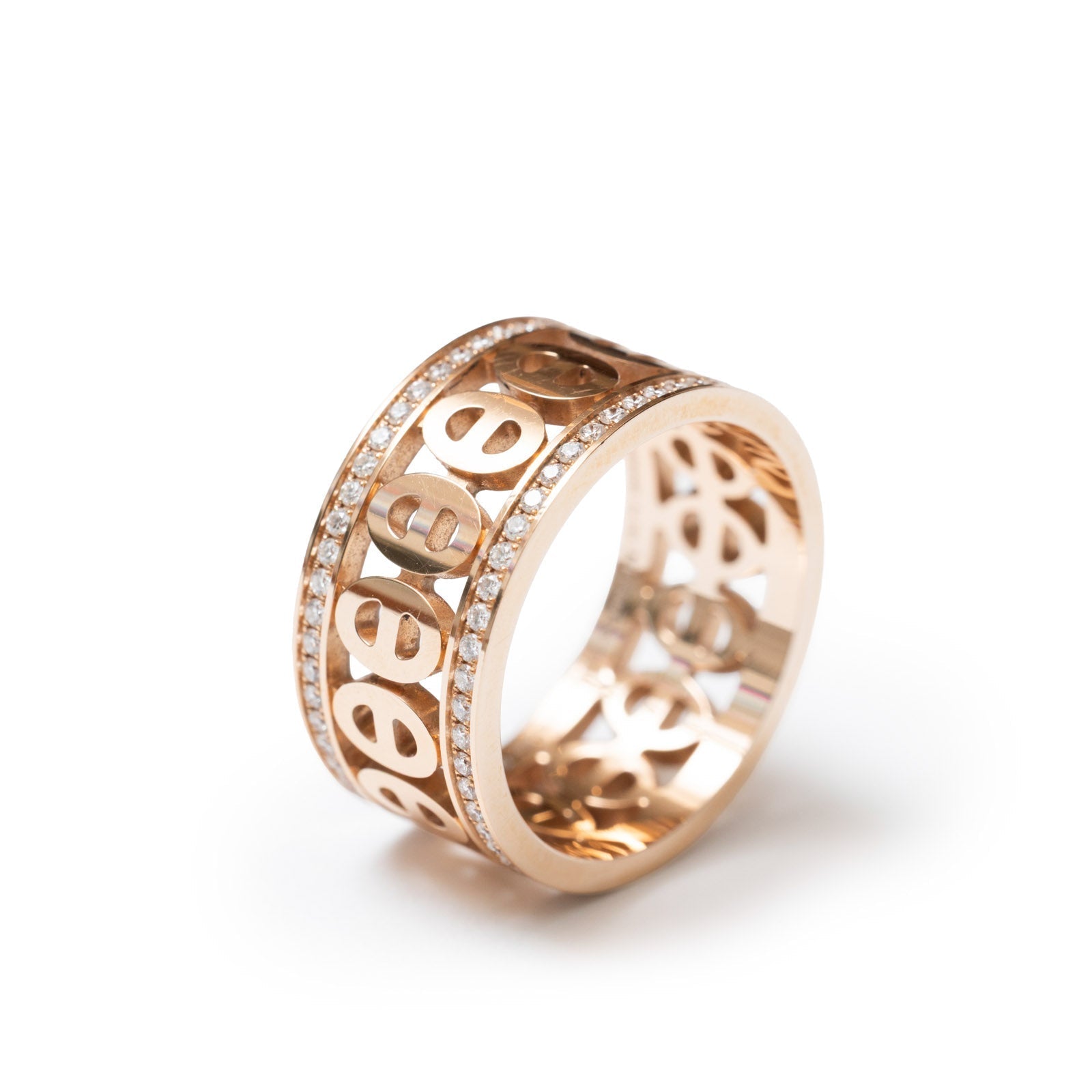 Hermès Chaine d'ancre Divine Ring Small Model 52