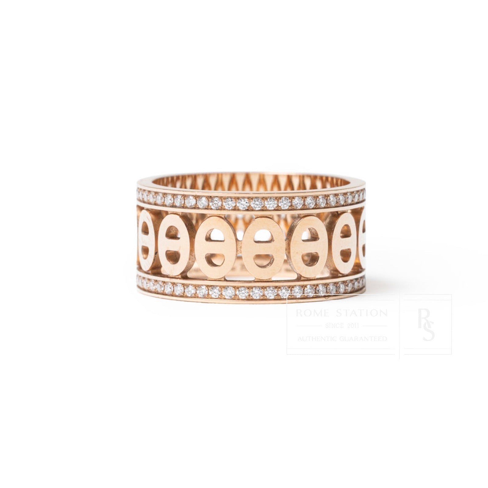 Hermès Chaine d'ancre Divine Ring Small Model 52