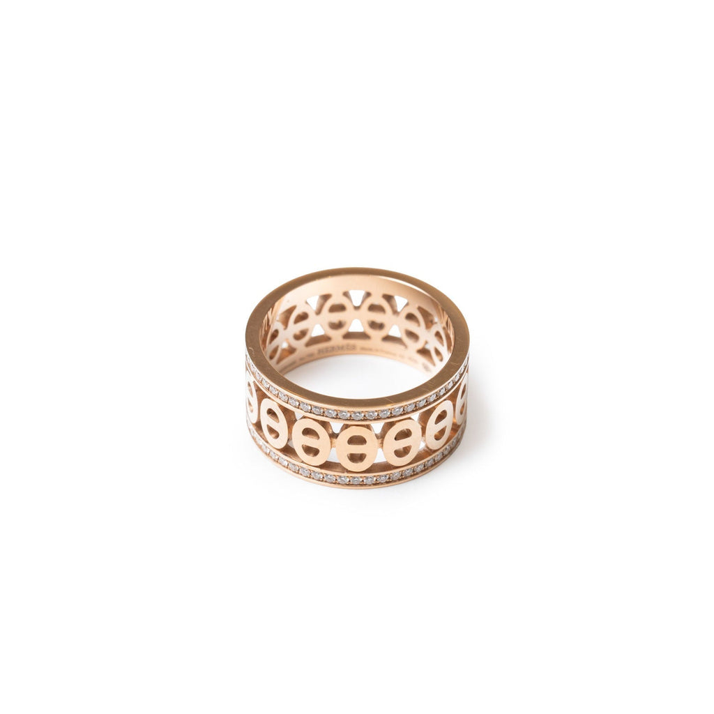 Hermès Chaine d'ancre Divine Ring Small Model 52