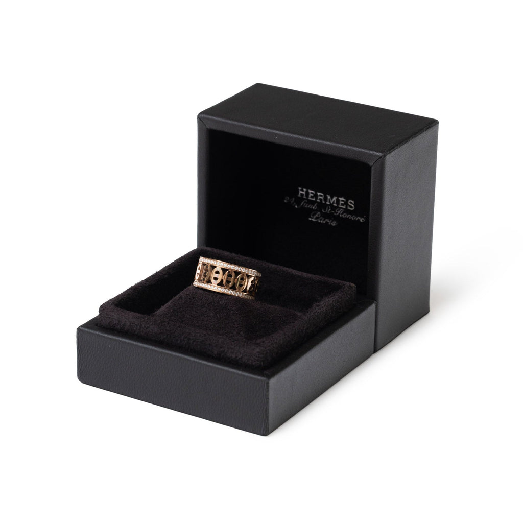 Hermès Chaine d'ancre Divine Ring Small Model 52