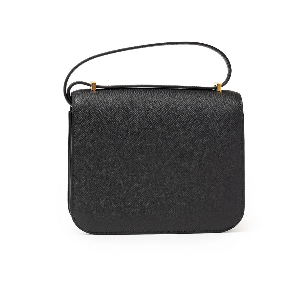 Hermès Mini Constance 18 Black Epsom Gold Hardware