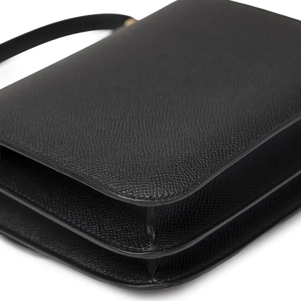 Hermès Mini Constance 18 Black Epsom Gold Hardware