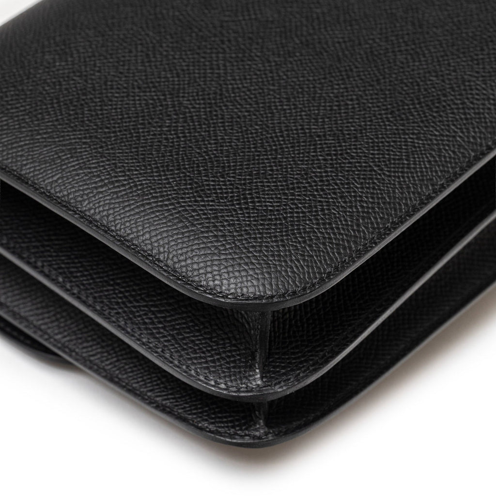 Hermès Constance 18 Black Epsom Palladium Hardware