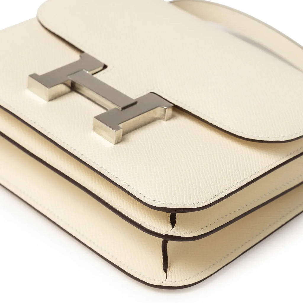 Hermès Mini Constance 18 Nata Epsom Palladium Hardware