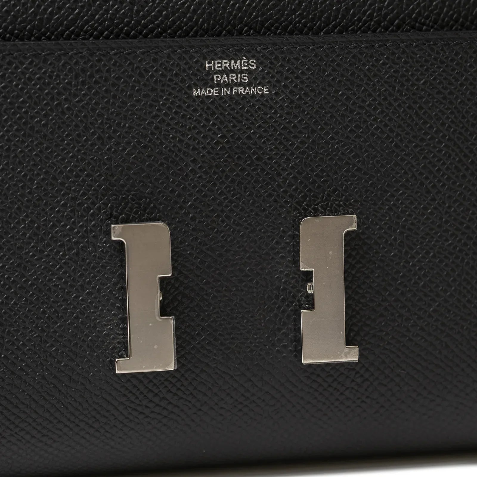 Hermès Constance To Go Wallet Black Epsom Palladium Hardware