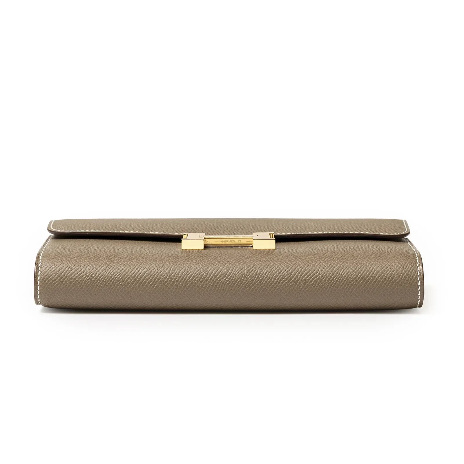 Hermès Constance To Go Wallet Etoupe Epsom Gold Hardware