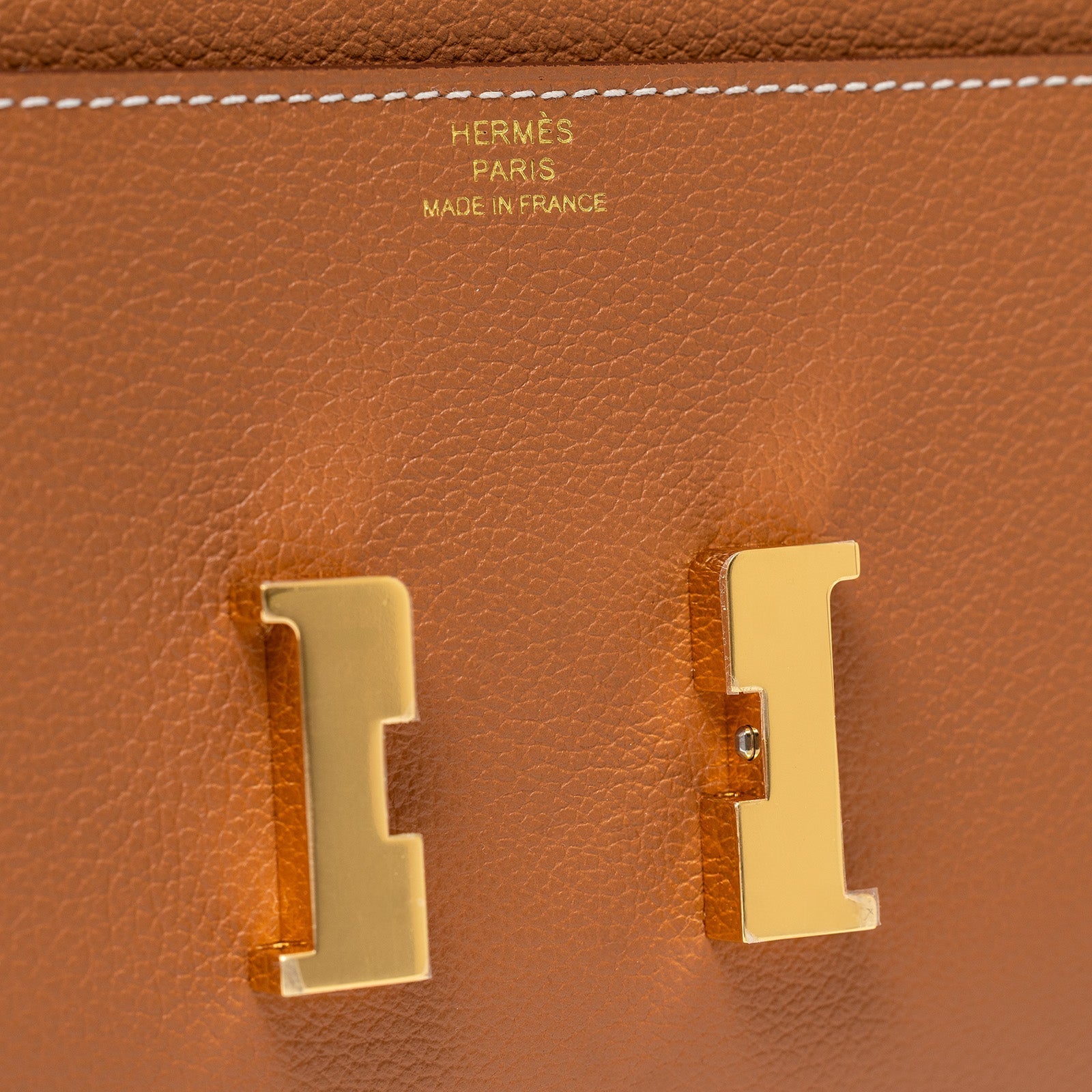 Hermès Constance To Go Wallet Gold Evercolor Gold Hardware