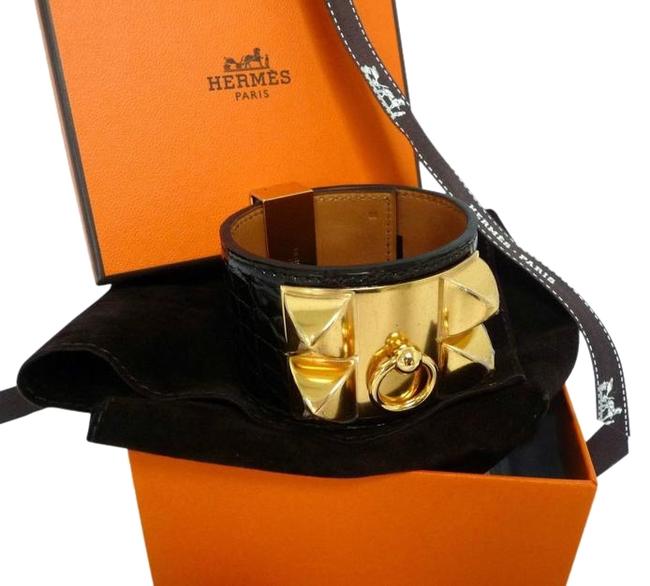 HERMÈS COLLIER DE CHIEN LEATHER BRACELET